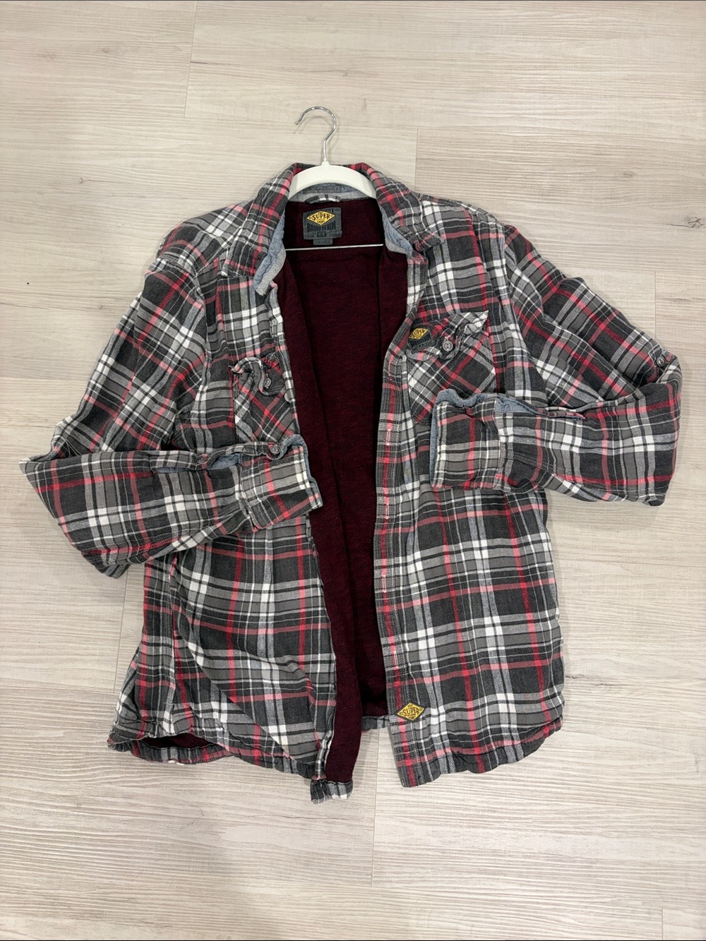 SuperDry Men's Plaid Flannel Jacket